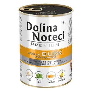 Вологий корм Dolina Noteci Premium для собак з качкою та гарбузом, 400 гр