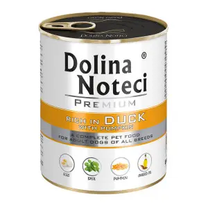 Вологий корм Dolina Noteci Premium для собак з качкою та гарбузом, 800 гр