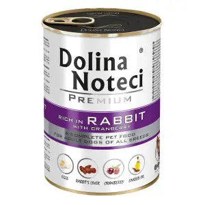 Вологий корм Dolina Noteci Premium для собак з кроликом та журавлиною, 400 гр