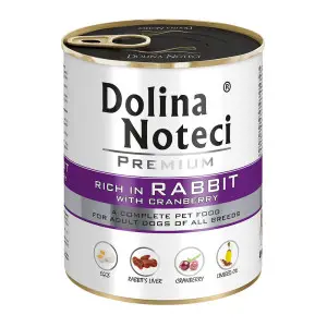 Вологий корм Dolina Noteci Premium для собак з кроликом та журавлиною, 800 гр