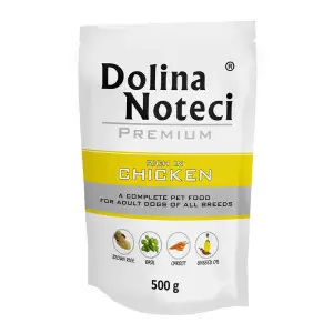 Вологий корм Dolina Noteci Premium для собак з куркою, 500 гр