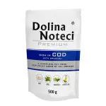 Вологий корм Dolina Noteci Premium для собак з тріскою та броколі, 500 гр