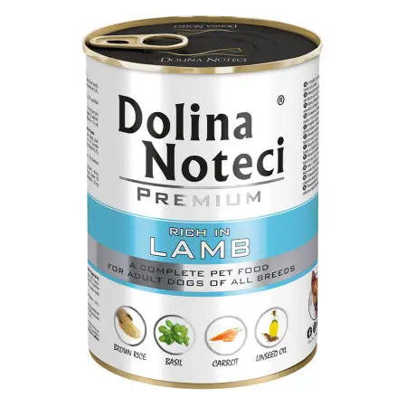 Вологий корм Dolina Noteci Premium для собак з ягнятиною, 400 гр