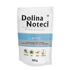 Вологий корм Dolina Noteci Premium для собак з ягнятиною, 500 гр