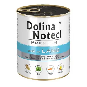 Вологий корм Dolina Noteci Premium для собак з ягнятиною, 800 гр