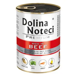 Влажный корм Dolina Noteci Premium для собак с говядиной, 400 гр