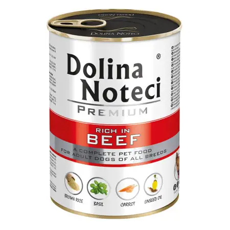 Влажный корм Dolina Noteci Premium для собак с говядиной, 400 гр