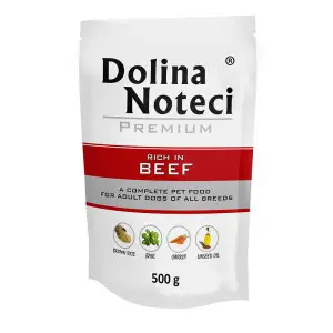 Вологий корм Dolina Noteci Premium для собак з яловичиною, 500 гр