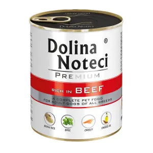 Вологий корм Dolina Noteci Premium для собак з яловичиною, 800 гр