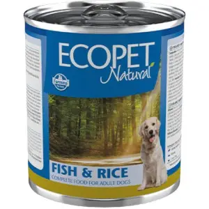 Вологий корм Фарміна Farmina Ecopet Natural Dog Fish & Rice для собак з оселедцем, 300 г