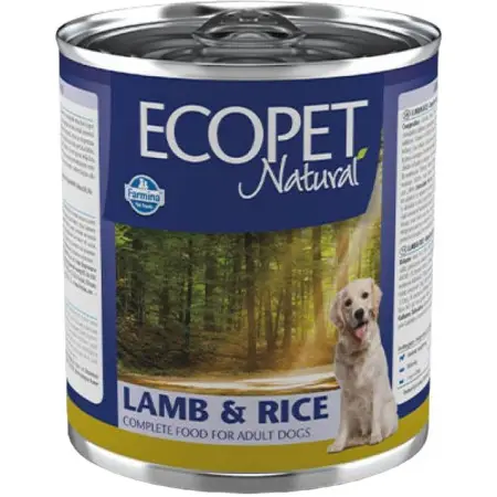 Вологий корм Фарміна Farmina Ecopet Natural Dog Lamb & Rice для собак з ягнятком, 300 г