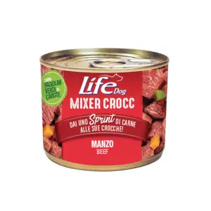 Вологий корм LifeDog Mixer Crocc Beef chunks для дорослих собак з шматочками яловичини 150 г