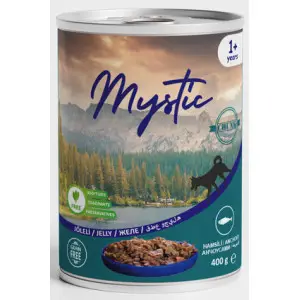 Вологий корм Mystic для собак шматочки Анчоуса в желе 400г 