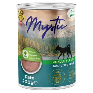 Вологий корм Mystic паштет для дорослих собак з Ягням конс. 400г.