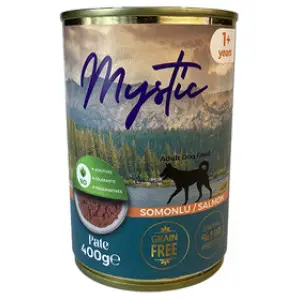 Вологий корм Mystic паштет з лососем для дорослих собак 400г