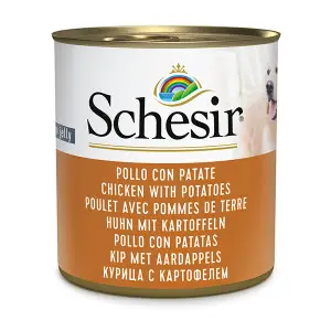 Вологий корм Schesir Chicken With Potatoes Курка з Картоплею в желе собак 285г