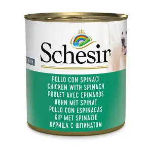 Вологий корм Schesir Chicken With Spinach Курка зі шпинатом в желе для собак 285г