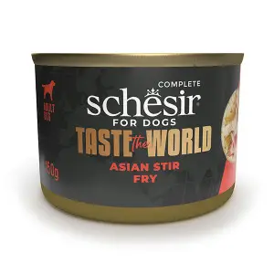 Вологий корм Schesir Taste the World Asian Stir Fry Курка по-азійськи в бульйоні для собак 150г