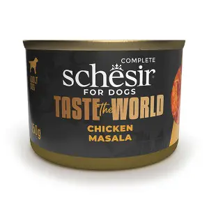 Вологий корм Schesir Taste the World Chicken Masala Масала з Куркою в бульйоні для собак 150г
