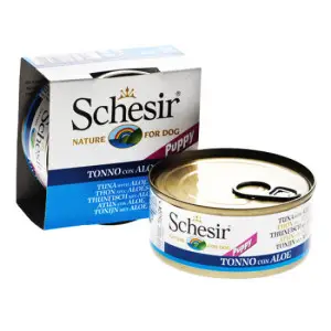 Вологий корм Schesir Tuna Aloe Puppy для цуценят з тунцем та алоє 150 г