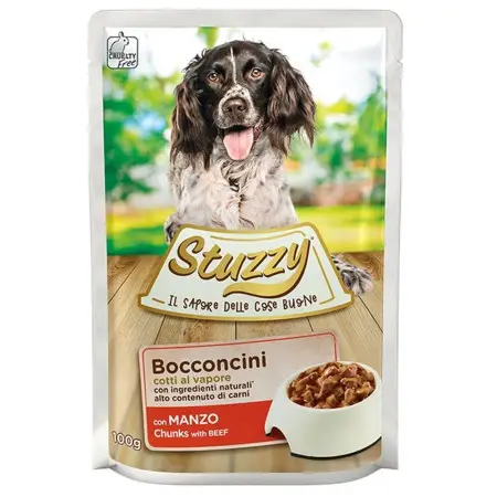 Вологий корм Stuzzy Dog Beef для собак, яловичина в соусі, пауч 100г