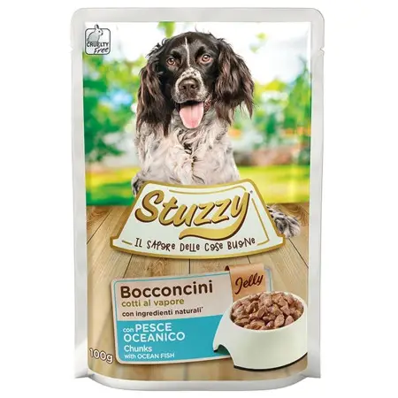 Вологий корм Stuzzy Dog Ocean Fish для собак, океанічна риба в желе, пауч 100г