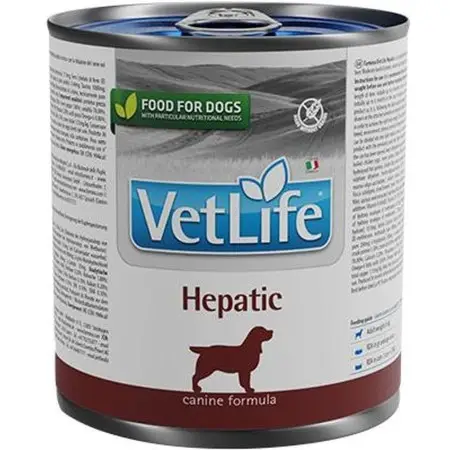 Вологий лікувальний корм Farmina Vet Life Hepatic для собак дієтичне харчування, при хронічній печінковій недостатності 300 г