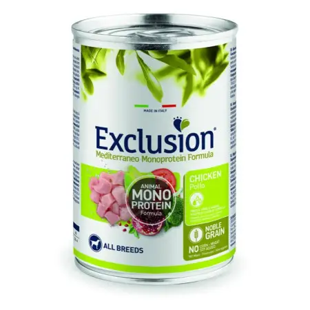 Вологий монопроїновий корм Exclusion Adult Chicken All Breed паштет з куркою 400 г