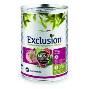 Вологий монопроїновий корм Exclusion Adult Veal All Breed паштет з телятиною 400 г