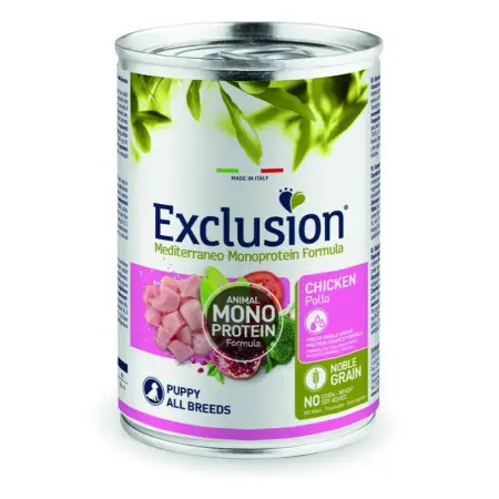Вологий монопроїновий корм Exclusion Puppy Chicken All Breed паштет з куркою 400 г