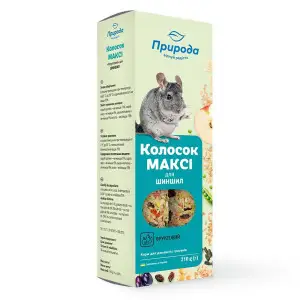 Колосок для шиншил Природа Максі, фруктовий, 210 г (PR740005)