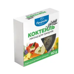 Лакомство для грызунов Природа Коктейль Пицца, 40 г (PR240446)