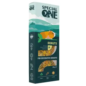 Ласощі для гризунів Special One Пончики, (петрушка, чуміза, календула, 50 г, 3 шт. (PR242521)