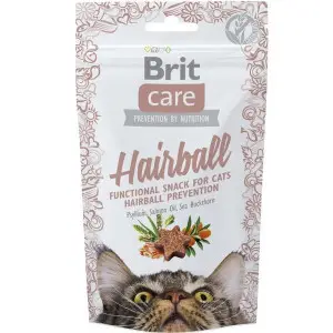 Функціональні ласощі Brit Care Hairball з качкою для котів, 50г
