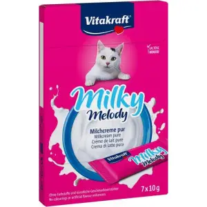 Крем-снек з вершками для котів, знижений вміст лактози, 70 г (7х10г)