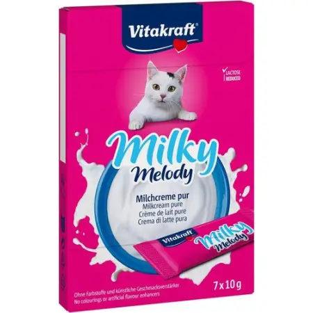 Крем-снек з вершками для котів, знижений вміст лактози, 70 г (7х10г)