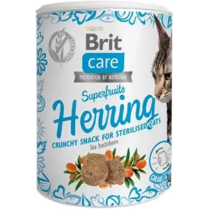 Ласощі для котів Brit Care Cat Snack Superfruits Herring оселедець, 100 г