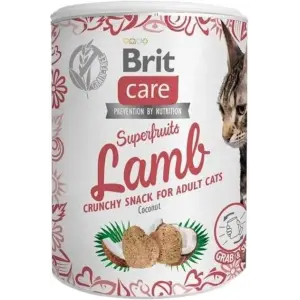 Ласощі для котів Brit Care Cat Snack Superfruits Lamb ягня, 100 г