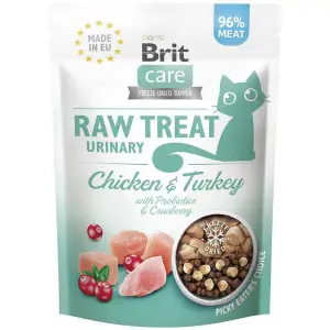 Ласощі для котів Brit Raw Treat Urinary Freeze-dried з куркою та індичкою, 40 г