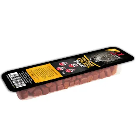 Ласощі для котів Alpha Spirit Snacks напіввологі беззернові кубики з куркою 35 г (as8004335)