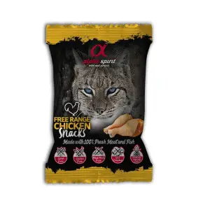 Ласощі для котів Alpha Spirit Snacks напіввологі беззернові кубики з куркою 50 г (as8004350)