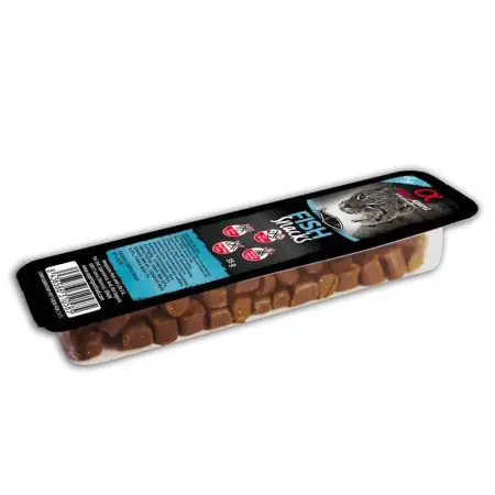 Ласощі для котів Alpha Spirit Snacks напіввологі беззернові кубики з риби 35 г (as8007335)