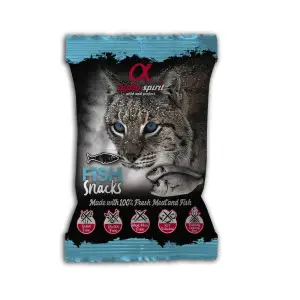 Ласощі для котів Alpha Spirit Snacks напіввологі беззернові кубики з риби 50 г (as8007350)