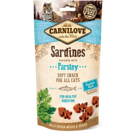 Ласощі Carnilove Cat Semi Moist Snack для котів, сардина та петрушка, 50 г