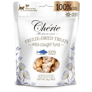 Ласощі для котів Cherie Freeze Dired for Cat Tuna з тунця дикого вилову 30гр