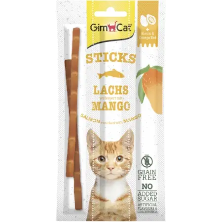 Лакомство для кошек GimCat Superfood Duo Лосось и манго 3 шт (4002064420554)