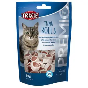 Ласощі Trixie Premio Tuna Rolls для котів шматочки з тунцем та куркою 50 г