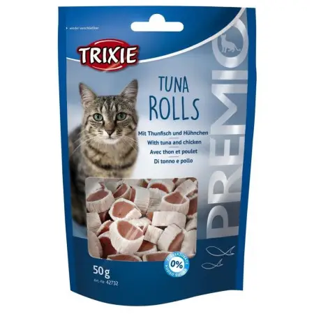 Ласощі Trixie Premio Tuna Rolls для котів шматочки з тунцем та куркою 50 г