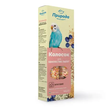 Колосок для хвилястих папуг Природа Фруктовий, 140 г (PR740026)