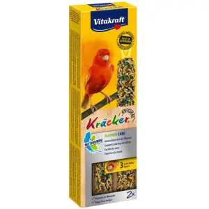 Ласощі для канарок Vitakraft Kracker Original Feather Care в період линьки, 60 г (2 шт. по 60 г) (21221)